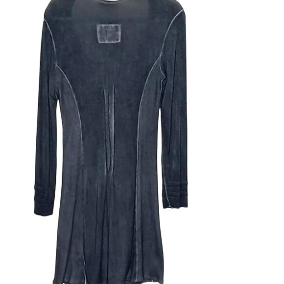 Elisa Cavaletti Club Gray Distressed Jersey Boho Dress - M - Picture 5 of 8